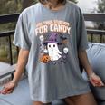 Halloween Teacher Trade Students For Candy Costume Women Women's Comfort Colors T-Shirt Gray