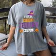 Halloween Teachers This Is My Tired Teacher Costume Women's Comfort Colors T-Shirt Gray