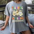 Halloween Teaching My Boos Cute Ghost Teacher Life Costume Women's Comfort Colors T-Shirt Gray Halloween Teaching My Boos Cute Ghost Teacher Life Costume Women's Comfort Colors T-Shirt Gray