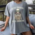 Halloween Weird Teachers Build Character Costume Men Women Women's Comfort Colors T-Shirt Gray