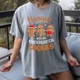 Hangin My Kindergarten Cookie Gingerbread Christmas Teacher For Men Women Kids Women's Comfort Colors T-Shirt Gray Hangin My Kindergarten Cookie Gingerbread Christmas Teacher For Men Women Kids Women's Comfort Colors T-Shirt Gray