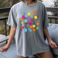Happy Dot Day Colorful Polka Dot Art Teacher Student Kids Women's Comfort Colors T-Shirt Gray