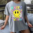 Happy Dot Day Shirts Teacher Student Girls Kids Smile Face Women's Comfort Colors T-Shirt Gray Happy Dot Day Shirts Teacher Student Girls Kids Smile Face Women's Comfort Colors T-Shirt Gray