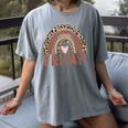 Happy Fri-Yay Friday Lovers Fun Teacher Leopard Rainbow Men Women Girls Kids Women's Comfort Colors T-Shirt Gray Happy Fri-Yay Friday Lovers Fun Teacher Leopard Rainbow Men Women Girls Kids Women's Comfort Colors T-Shirt Gray