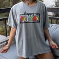 Happy Fri-Yay Friday Lovers Teacher Fri Yay Weekend Women's Comfort Colors T-Shirt Gray Happy Fri-Yay Friday Lovers Teacher Fri Yay Weekend Women's Comfort Colors T-Shirt Gray