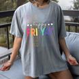 Happy Fri Yay Teacher Friday Saying Women's Comfort Colors T-Shirt Gray Happy Fri Yay Teacher Friday Saying Women's Comfort Colors T-Shirt Gray