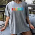 Happy Fri Yay Teacher Friday Women's Comfort Colors T-Shirt Gray Happy Fri Yay Teacher Friday Women's Comfort Colors T-Shirt Gray