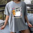 Happy Fri-Yay Teacher Fry Yay Friday Weekend Women's Comfort Colors T-Shirt Gray Happy Fri-Yay Teacher Fry Yay Friday Weekend Women's Comfort Colors T-Shirt Gray