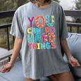 You Can Do Hard Things School Student Teachers Women's Comfort Colors T-Shirt Gray You Can Do Hard Things School Student Teachers Women's Comfort Colors T-Shirt Gray