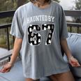 Haunted By 6 7 67 Six Seven Halloween Teacher Mom Women's Comfort Colors T-Shirt Gray