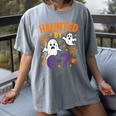 Haunted 67 Ghost Math Teacher Halloween Costume Math Pun Women's Comfort Colors T-Shirt Gray Haunted 67 Ghost Math Teacher Halloween Costume Math Pun Women's Comfort Colors T-Shirt Gray