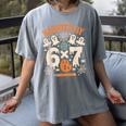 Haunted By 6x7 Math Teacher Halloween Pun Women's Comfort Colors T-Shirt Gray Haunted By 6x7 Math Teacher Halloween Pun Women's Comfort Colors T-Shirt Gray