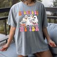 Haunted By My TBR Cute Ghosts Book Reading Teacher Halloween Women's Comfort Colors T-Shirt Gray Haunted By My TBR Cute Ghosts Book Reading Teacher Halloween Women's Comfort Colors T-Shirt Gray
