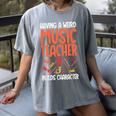 Having a Weird Music Teacher Builds Character Music Teacher Women's Comfort Colors T-Shirt Gray Having a Weird Music Teacher Builds Character Music Teacher Women's Comfort Colors T-Shirt Gray