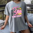 Hello 3rd Third Grade Back To School Pink Leopard Teacher Women's Comfort Colors T-Shirt Gray Hello 3rd Third Grade Back To School Pink Leopard Teacher Women's Comfort Colors T-Shirt Gray
