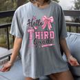 Hello Third Grade First Day Of School Coquette Teacher Girl Women's Comfort Colors T-Shirt Gray Hello Third Grade First Day Of School Coquette Teacher Girl Women's Comfort Colors T-Shirt Gray