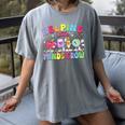 Helping Little Minds Grow Teacher Life Back To School Women's Comfort Colors T-Shirt Gray