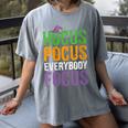 Hocus Pocus Everybody Focus Teacher Halloween Women's Comfort Colors T-Shirt Gray Hocus Pocus Everybody Focus Teacher Halloween Women's Comfort Colors T-Shirt Gray