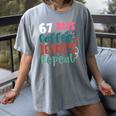 Humor Meme 67 Days Of School Coffee Lover Educator Teacher Women's Comfort Colors T-Shirt Gray Humor Meme 67 Days Of School Coffee Lover Educator Teacher Women's Comfort Colors T-Shirt Gray