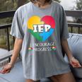IEP I Encourage Progress Special Education School Teacher Women's Comfort Colors T-Shirt Gray IEP I Encourage Progress Special Education School Teacher Women's Comfort Colors T-Shirt Gray