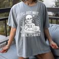 I'Ll Wait Until It's Quiet Tshirt Skeleton Teacher Halloween Women's Comfort Colors T-Shirt Gray I'Ll Wait Until It's Quiet Tshirt Skeleton Teacher Halloween Women's Comfort Colors T-Shirt Gray