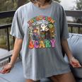 Inclusion Isn't Scary Ghost Mummy Halloween SLP Sped Teacher Women's Comfort Colors T-Shirt Gray Inclusion Isn't Scary Ghost Mummy Halloween SLP Sped Teacher Women's Comfort Colors T-Shirt Gray