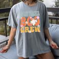 Infant Teacher Boo Crew Ghost Groovy Halloween For Women Women's Comfort Colors T-Shirt Gray Infant Teacher Boo Crew Ghost Groovy Halloween For Women Women's Comfort Colors T-Shirt Gray