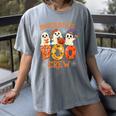 Insurance Boo Crew Halloween Spooky Costume Teacher Women's Comfort Colors T-Shirt Gray