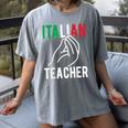 Italian Teacher Italy Italia Back To School First Day Women's Comfort Colors T-Shirt Gray Italian Teacher Italy Italia Back To School First Day Women's Comfort Colors T-Shirt Gray
