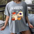It's A Bootiful Day To Make Art Groovy Art Teacher Halloween Women's Comfort Colors T-Shirt Gray It's A Bootiful Day To Make Art Groovy Art Teacher Halloween Women's Comfort Colors T-Shirt Gray