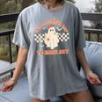 It's A Bootiful Day To Make Art Halloween Art Teacher Women's Comfort Colors T-Shirt Gray