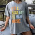 It's A Good Day To Make Music Music Lover Teacher Women's Comfort Colors T-Shirt Gray It's A Good Day To Make Music Music Lover Teacher Women's Comfort Colors T-Shirt Gray