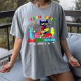 It's A Good-Day To Teach Tiny Humans Pre-K Cat Teacher Lover Women's Comfort Colors T-Shirt Gray