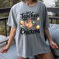 Just a Teacher Who Loves Chickens Chicken Farm Animal Lover Women's Comfort Colors T-Shirt Gray Just a Teacher Who Loves Chickens Chicken Farm Animal Lover Women's Comfort Colors T-Shirt Gray