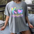 K Is For Kindergarten Teacher Tie Dye Back To School Kinder Women's Comfort Colors T-Shirt Gray