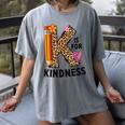K Is For Kindness Unity Day Teacher Kids Women's Comfort Colors T-Shirt Gray K Is For Kindness Unity Day Teacher Kids Women's Comfort Colors T-Shirt Gray