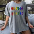 Be Kind Pride Sign Language Rainbow Teachers Interpreter ASL Women's Comfort Colors T-Shirt Gray