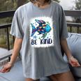Be Kind Rainbow Fish Teacher Life Back To School Teaching Men Women Women's Comfort Colors T-Shirt Gray