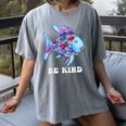Be Kind Rainbow Fish Teacher Life Teaching Back To School Women's Comfort Colors T-Shirt Gray Be Kind Rainbow Fish Teacher Life Teaching Back To School Women's Comfort Colors T-Shirt Gray
