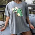 Be Kind Teacher Anti-Bullying Dino Kindness Women Men Boys Women's Comfort Colors T-Shirt Gray Be Kind Teacher Anti-Bullying Dino Kindness Women Men Boys Women's Comfort Colors T-Shirt Gray