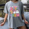 Kinder Boo Crew Kindergarten Teacher Student Halloween Women's Comfort Colors T-Shirt Gray