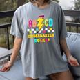 Kindergarten ABCD Rocks Teacher Student Back To School Women's Comfort Colors T-Shirt Gray