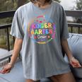 Kindergarten Crew Funy Back To School Teachers Kids Students Women's Comfort Colors T-Shirt Gray