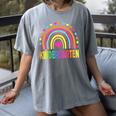 Kindergarten Rainbow Girls Boys Teacher Team Kinder Squad Women's Comfort Colors T-Shirt Gray Kindergarten Rainbow Girls Boys Teacher Team Kinder Squad Women's Comfort Colors T-Shirt Gray