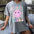 Kindergarten Vibes First Day Of School Kindergarten Teacher Women's Comfort Colors T-Shirt Gray