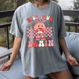 Kiss Your Brain Valentines Test Day Teacher Squad Kids Women's Comfort Colors T-Shirt Gray Kiss Your Brain Valentines Test Day Teacher Squad Kids Women's Comfort Colors T-Shirt Gray