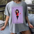 La Maestra Mexican Bingo Card Teacher Lottery Card Women's Comfort Colors T-Shirt Gray