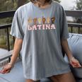 Latina ASL American Sign Language Latina Power ASL Teacher Women's Comfort Colors T-Shirt Gray