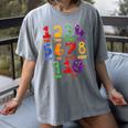 Learning Math Numbers Counting Back To School Teacher For Men Women Girls Kids Women's Comfort Colors T-Shirt Gray