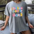 Learning Is Out Of This World Solar System Science Teacher Women's Comfort Colors T-Shirt Gray Learning Is Out Of This World Solar System Science Teacher Women's Comfort Colors T-Shirt Gray
